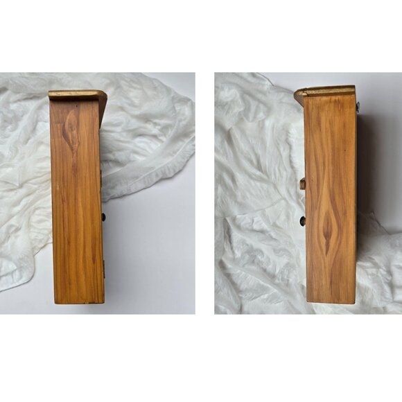 Vintage Rosemaling Hanging Wall Cabinet Signed by Aslaug - Picture 8 of 13